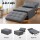Artiss Siyi 4-in-1 Convertible Sofa Bed Lounge Ottoman Recliner, Linen Grey, Adjustable Backrest, Metal Frame