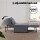 Artiss Siyi 4-in-1 Convertible Sofa Bed Lounge Ottoman Recliner, Linen Grey, Adjustable Backrest, Metal Frame