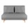 Artiss 2 Seater Sofa Bed Convertible Couch Recliner, Grey Linen, 240kg, Adjustable Split Backrest, 183cm