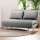 Artiss 2 Seater Sofa Bed Convertible Couch Recliner, Grey Linen, 240kg, Adjustable Split Backrest, 183cm