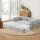 Artiss Convertible Folding Sofa Bed Grey - 2-Seater, Breathable Corduroy, Sturdy Steel Frame, Supports 300kg, 180x200cm