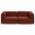 Artiss Convertible Folding Sofa Bed Orange - 2-Seater Corduroy, Steel Frame, 180x200cm, Supports 300kg, Non-Slip Design