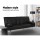Artiss 3-Seater Sofa Bed, PU Leather, 168CM, Black, Cinema Lounge, Adjustable Recline, Space-Saving Design