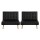 Artiss Black 2-Seater Recliner Sofa Bed Couch – Faux Linen, Adjustable Backrest, Wooden Frame, Rubber Wood Legs