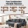 Artiss Modular U-Shaped Sectional Storage Sofa Grey Faux Linen with Movable Ottomans and Deep Seating