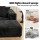 Artiss Modular Corduroy Sofa Bed 2-Seater Left Chaise with Ottoman Black Compressed Sectional Sofa Bed