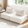 Artiss 2 Floor Sofa Lounge Chair with Bouclé Fabric & Pillow - Ergonomic, Versatile, White, 86x86x76cm, Plush Comfort