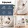 Artiss Shell-Shaped Boneless Couch Faux Fur Small Single Boneless Bean Bag Lounge Chair White 130x112x74cm