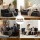 Artiss 2-in-1 Convertible Compressed Sofa Bed Folding Boneless Curved Sleeper Couch Grey 2 Pillows 200cm