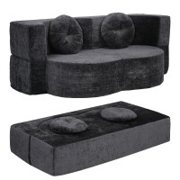 Artiss 2-in-1 Convertible Compressed Sofa Bed Folding Boneless Curved Sleeper Couch Grey 2 Pillows 200cm Artiss 2-in-1 Convertible Compressed Sofa Bed Folding Boneless Curved Sleeper Couch Grey 2 Pillows 200cm