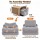 Artiss 1 Seater Corduroy Convertible Sofa Bed Grey Boneless Pull-Out Couch Removable Cover 81x90x40cm