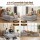 Artiss 1 Seater Corduroy Convertible Sofa Bed Grey Boneless Pull-Out Couch Removable Cover 81x90x40cm