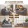 Artiss 2-Seater Corduroy Convertible Boneless Sofa Bed Grey Pull Out Couch with Pillows 140cm Wide