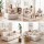 Artiss Single Small Boneless Floor Couch White Fabric Modular Memory Foam Ergonomic L-Shaped Chair 1 Seater