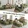 Artiss 300cm Modular Boneless Sofa Bed L Shaped Sectional Corduroy Green Spacious Convertible Comfort