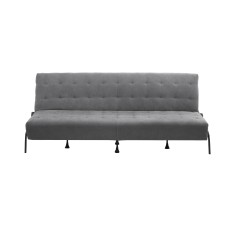 Artiss 1.9m 3-Seater Sofa Bed Grey with Innerspring Core Soft Fibre Wrap Adjustable Couch Futon 3-Position Artiss 1.9m 3-Seater Sofa Bed Grey with Innerspring Core Soft Fibre Wrap Adjustable Couch Futon 3-Position