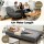 Artiss 1.9m 3-Seater Sofa Bed Grey with Innerspring Core Soft Fibre Wrap Adjustable Couch Futon 3-Position