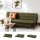 Artiss 1.9m 3-Seater Sofa Bed with Innerspring Core Soft Fibre Wrap Adjustable Olive Green 3-Position