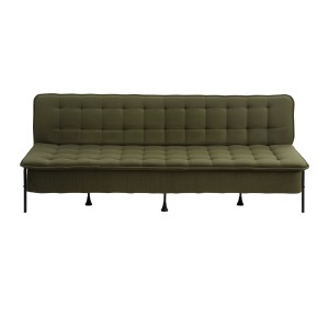 Artiss 1.9m 3-Seater Sofa Bed with Innerspring Core Soft Fibre Wrap Adjustable Olive Green 3-Position