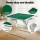 Folding Mahjong Table - Green, 4 Drawers & Cup Holders, 88x88x73cm, Plush Surface, Compact for Home & Travel