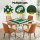 Folding Mahjong Table - Green, 4 Drawers & Cup Holders, 88x88x73cm, Plush Surface, Compact for Home & Travel
