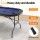 183cm Folding Poker Table Top for 8 Players - Casino-Style Felt, PU Leather Rails, Metal Frame, Blue