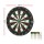 18" Premium Sisal Dartboard Set with Rotating Score Ring, Staple-Free Divider, 6 Steel Darts, Wall Mount, Party Game