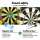 16" Magnetic Dartboard for Kids and Family, Safe Needleless Darts, Indoor Outdoor Game, Durable Plastic, Red Black
