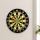 16" Magnetic Dartboard for Kids and Family, Safe Needleless Darts, Indoor Outdoor Game, Durable Plastic, Red Black