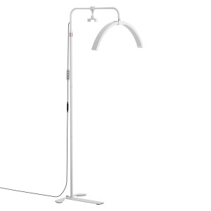 Embellir LED Beauty Light Half Moon Lamp, Adjustable 144-180cm, Aluminium Alloy, 360° Rotation for Salon Use