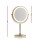 Embellir Lighted Makeup Mirror Double Sided 10X Magnifying Rechargeable LED Tabletop Gold Finish Mirror