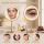 Embellir Lighted Makeup Mirror Double Sided 10X Magnifying Rechargeable LED Tabletop Gold Finish Mirror
