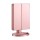 Embellir Tri-fold Makeup Mirror with LED Light, ABS Glass, Pink, 34.5x12.5x29.5cm, 1X2X3X