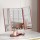 Embellir Tri-fold Makeup Mirror with LED Light, ABS Glass, Pink, 34.5x12.5x29.5cm, 1X2X3X