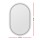 Embellir 2 Pack Oval LED Wall Mirror 50x75cm with Anti-Fog, Touch Control, Adjustable Light for Bathroom Decor
