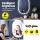 Embellir 2 Pack Oval LED Wall Mirror 50x75cm with Anti-Fog, Touch Control, Adjustable Light for Bathroom Decor