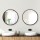 Embellir 2 Pack 50cm Round Wall Mirror, Black Framed Makeup Mirror for Bathroom, Premium MDF, Anti-Fog, Home Decor