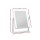 Embellir Standing Makeup Mirror, Metal, 25x30cm, White, LED Light, 360° Rotatable, Hollywood Vanity Style