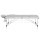 Zenses Massage Table, Aluminium, 65cm, White, 215x65x82cm, Portable 3-Fold Beauty Bed, Adjustable, Professional Use