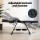 Zenses Massage Table Adjustable Salon Bed Chair, PU Leather, 183.5x80x77cm, Black, 3-Fold, for Spa & Wellness Services