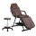 Zenses Massage Table Adjustable Salon Bed Chair, PU Leather, 183.5x80x77cm, Brown, 3-Fold, for Spa & Beauty Treatments