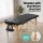 Zenses 70cm Portable 2-Fold Wooden Massage Table Black 300kg Capacity 3.5cm Foam Vinyl Surface Adjustable