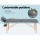 Zenses Massage Table, Wooden & Aluminium, 56cm, Grey, Portable 2-Fold Beauty Bed, 9 Adjustable Heights, 300kg Capacity