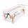 Zenses Wooden Massage Table, Portable 3 Fold, 70cm, White, Adjustable Heights, High Density Foam, Includes Carry Bag
