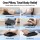 Livemor Back Massager with Heat and Traction Large Neck Shoulder Lumbar Support Pillow Rechargeable Remote