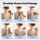 Livemor Back Massager with Heat and Traction Large Neck Shoulder Lumbar Support Pillow Rechargeable Remote