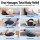 Livemor Cordless Back Massager with Heat 3-Speed Deep Kneading for Neck Shoulder Lumbar Thigh Calf