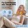 Livemor Back Massager with Heat USB Neck Shoulder Pillow 3-Speed Ergonomic Lumbar Support Portable Grey