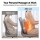 Livemor Back Massager with Heat USB Neck Shoulder Pillow 3-Speed Ergonomic Lumbar Support Portable Grey