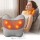 Livemor Back Massager with Heat USB Neck Shoulder Pillow 3-Speed Ergonomic Lumbar Support Portable Grey